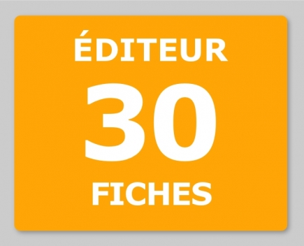 Abonnement Éditeur 1 à 30 Fiches