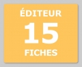 Abonnement Éditeur 1 à 15 Fiches